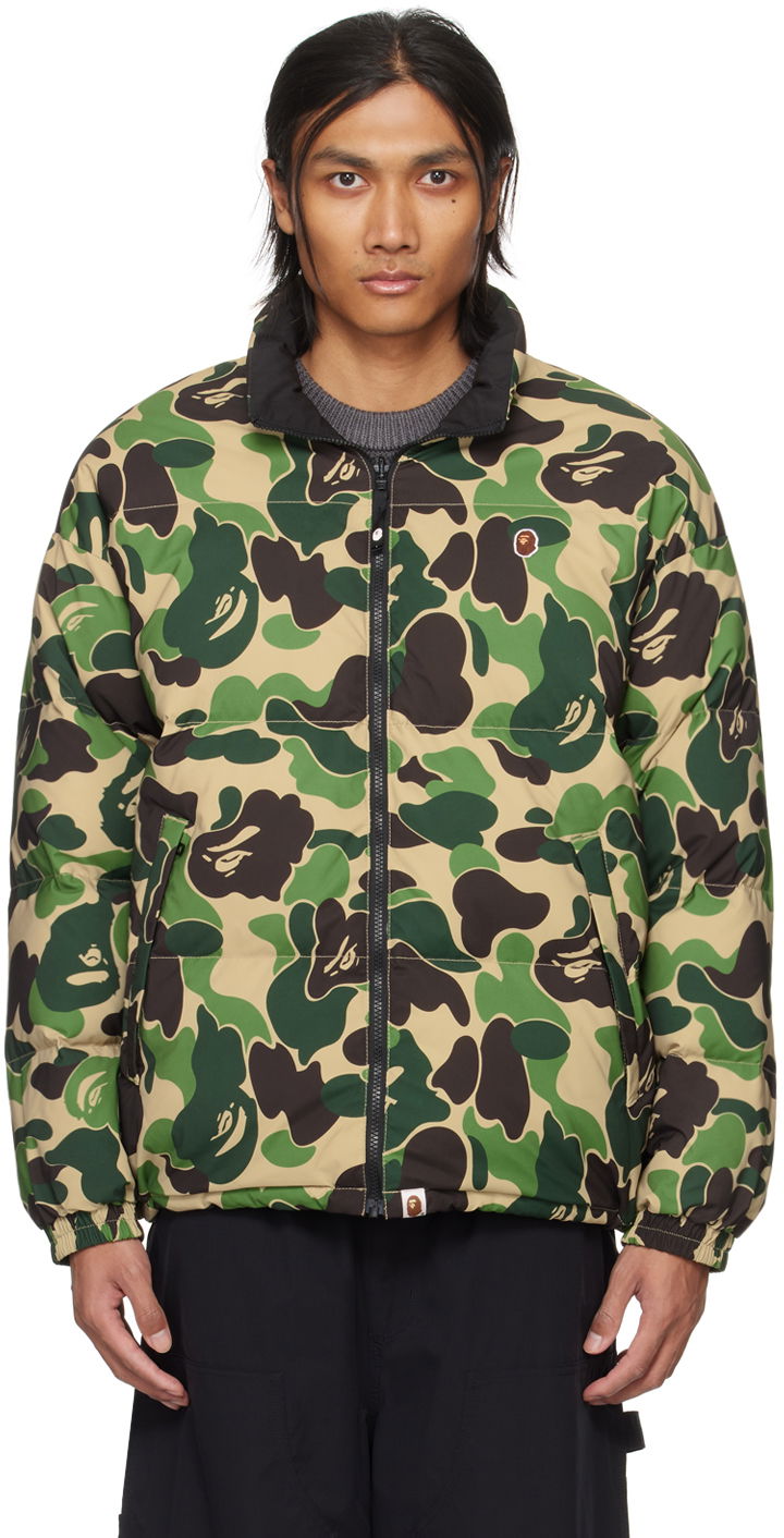 Jacka BAPE ABC Camo Reversible Down Jacket Grön | 001DNJ801007M, 0