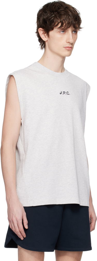 Linne A.P.C. A.P.C. ASICS Edition Sky Sleeveless Tank Top Mörkblå | COGWV-M26455, 4