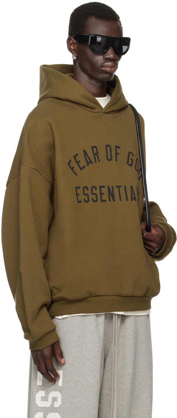 Sweatshirt Fear of God Essentials Printed Logo Hoodie Grön | 192BT246254F, 1