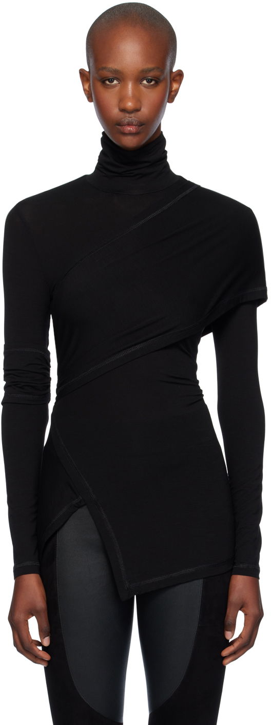 Sweater Helmut Lang Helmut Lang Turtleneck Top Svart | O07HW501