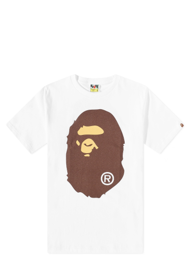T-shirt BAPE Classic Big Ape Head T-Shirt White Vit | 001TEJ301003M-WHT