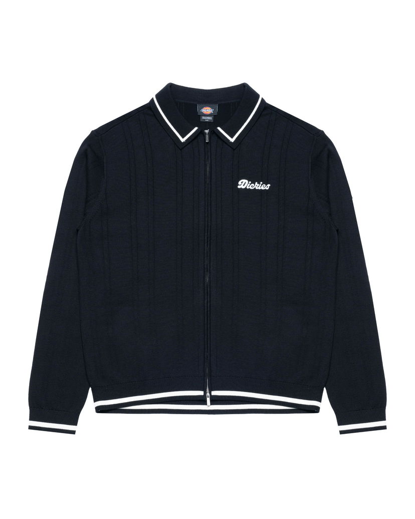 Sweater Dickies Lewistown Full Zip Cardigan Mörkblå | DK0A4Z79BLK1