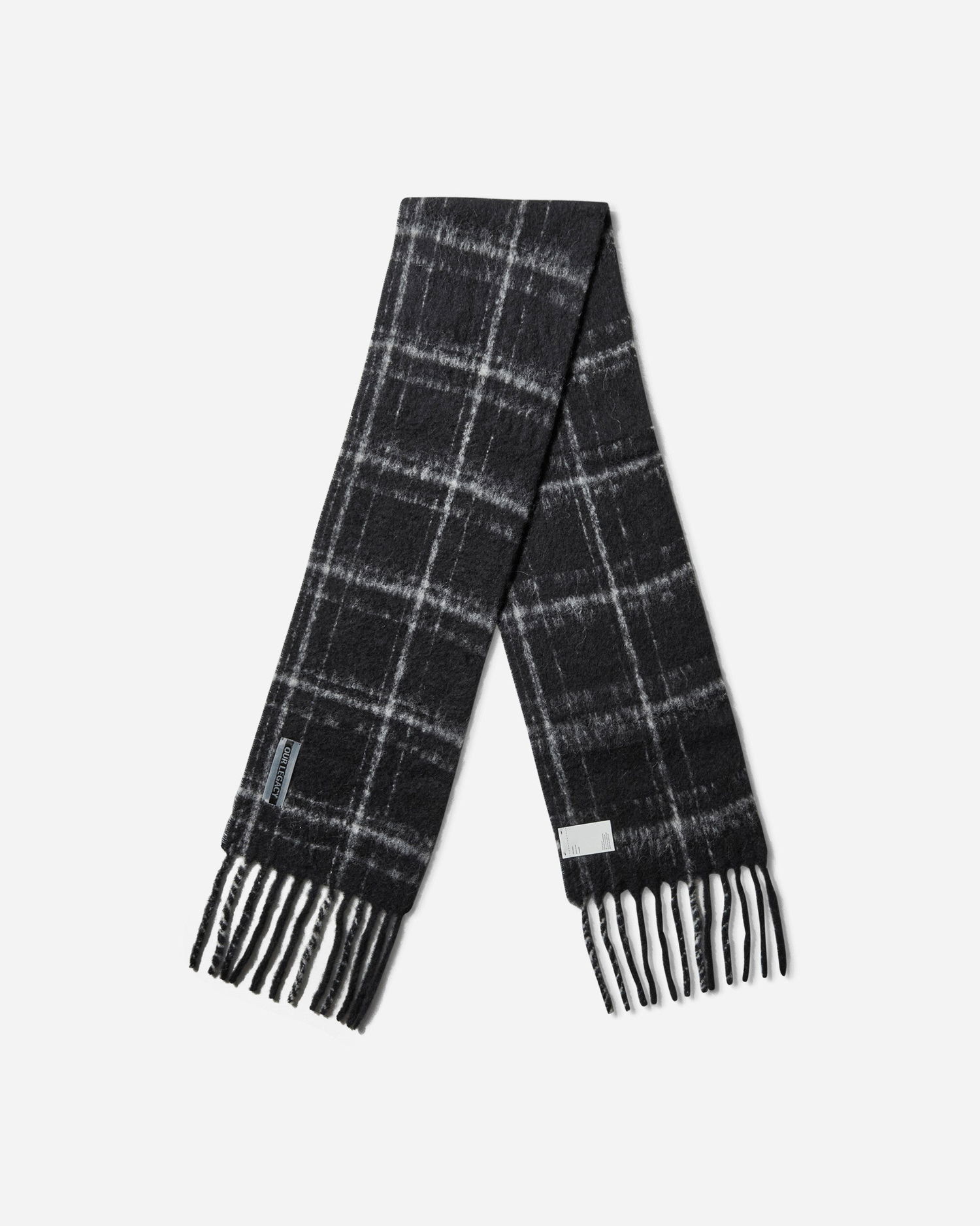 Halsduk OUR LEGACY Our Legacy Estate Check Scarf Svart | A4248EBF 001, 0