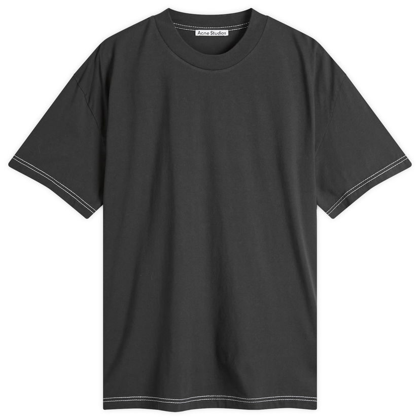 T-shirt Acne Studios Acne Studios Eresa U Autograph Logo T-Shirt, Size X-Small Svart | CL0388-BM0