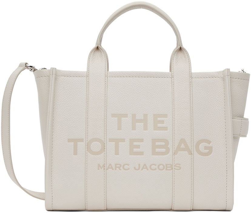 Tygpåse Marc Jacobs Marc Jacobs 'The Tote Bag' Medium Tote Beige | H004L01PF21
