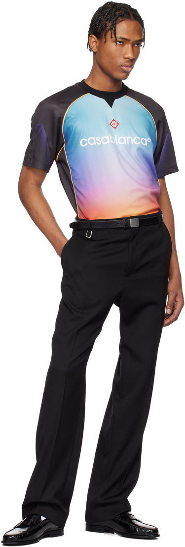 Jersey Casablanca Casablanca Gradient Football T-Shirt Flerfärgad | MS25-JTP-353-01, 4