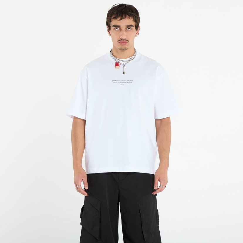 T-shirt Off-White Off-White Statement Skate Short Sleeve T-Shirt Vit | OMAA120F25JER0110110