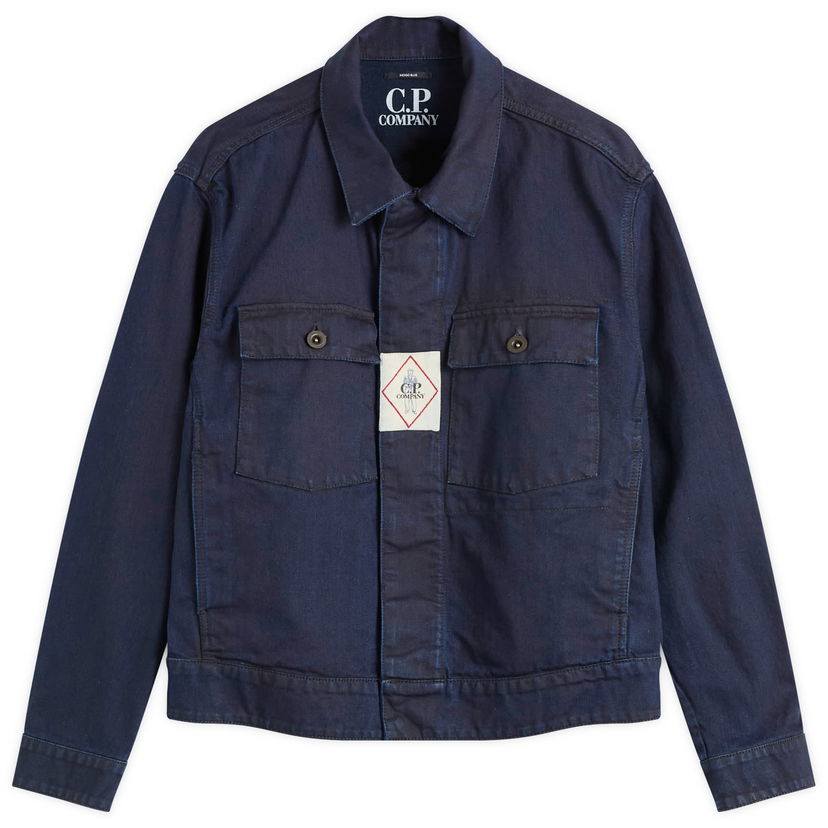 Jacka C.P. Company Plated Denim Work Jacket Mörkblå | 19CMOW147A-110466W-D08