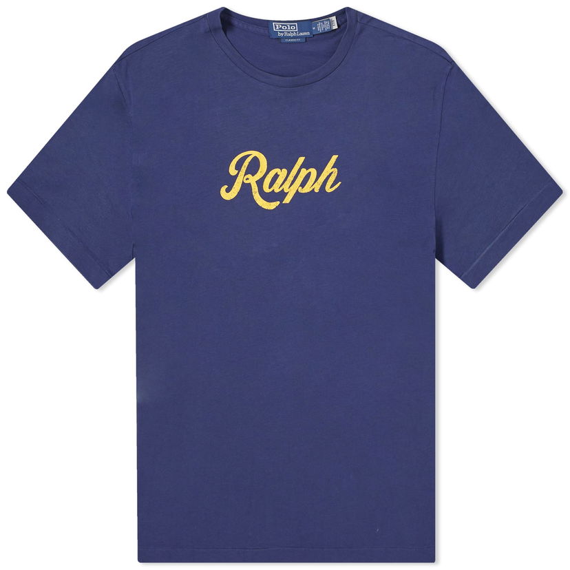 T-shirt Polo by Ralph Lauren Script Logo T-Shirt Mörkblå | 710936401001