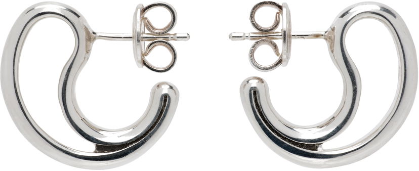 Örhängen Bottega Veneta Small Silver Frills Earrings Metallisk | 804846 V5070
