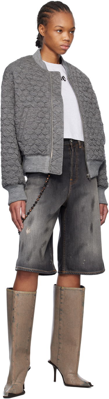 Bomberjacka We11done We11done Quilted Bomber Jacket Grå | WD-JP0-25-070-W-MG, 3