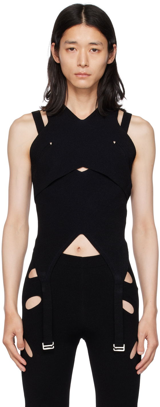 Kropp Dion Lee Exclusive Lock Slit Tank Top Svart | C7126F22