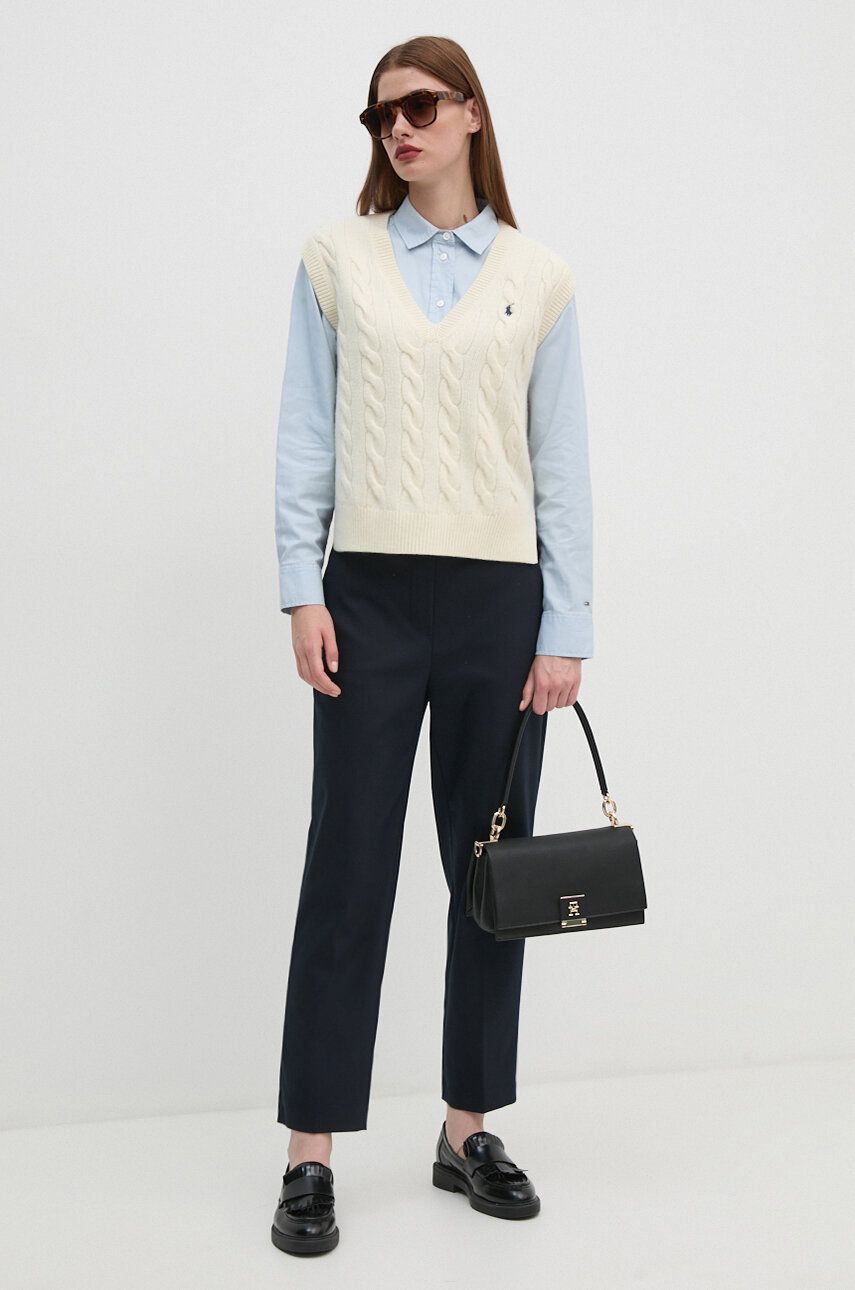 Väst Polo by Ralph Lauren Cable Knit Vest Beige | 211949994, 1