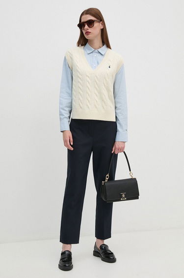 Väst Polo by Ralph Lauren Cable Knit Vest Beige | 211949994, 1