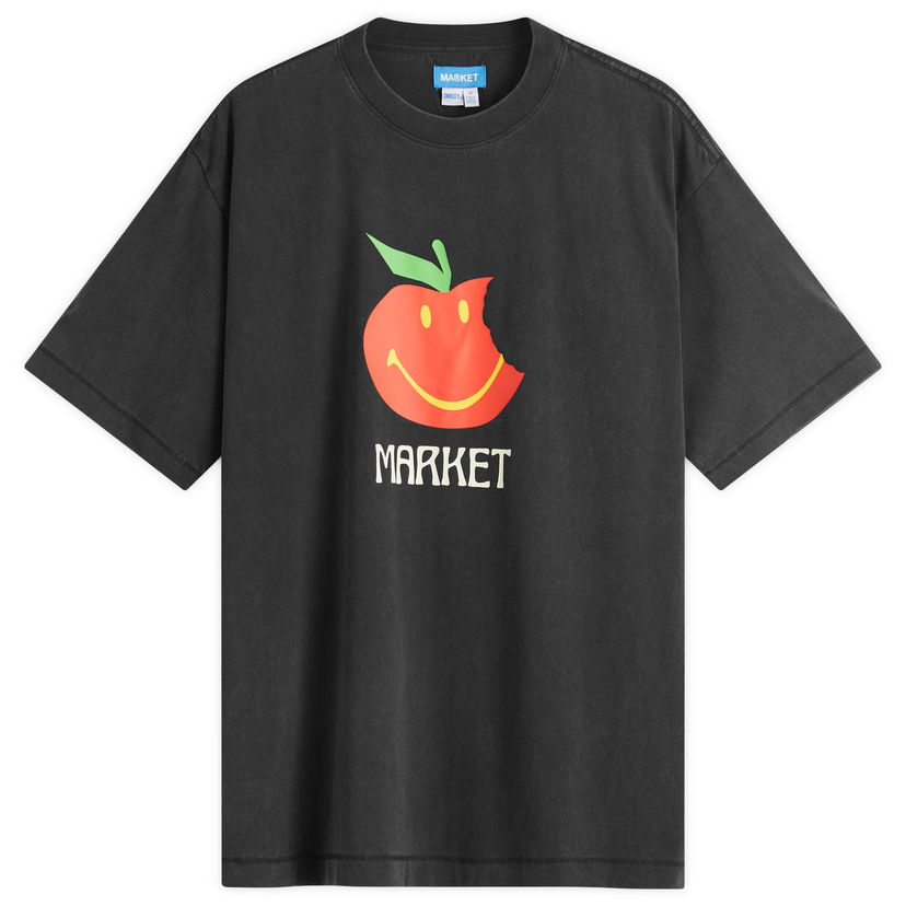 T-shirt MARKET Smiley Honeycrisp Graphic Tee, Size Large Svart | 399002180-BLK