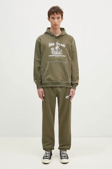 Träningsbyxor adidas Originals Wabash Printed Sweatpants Grön | JP4486, 4