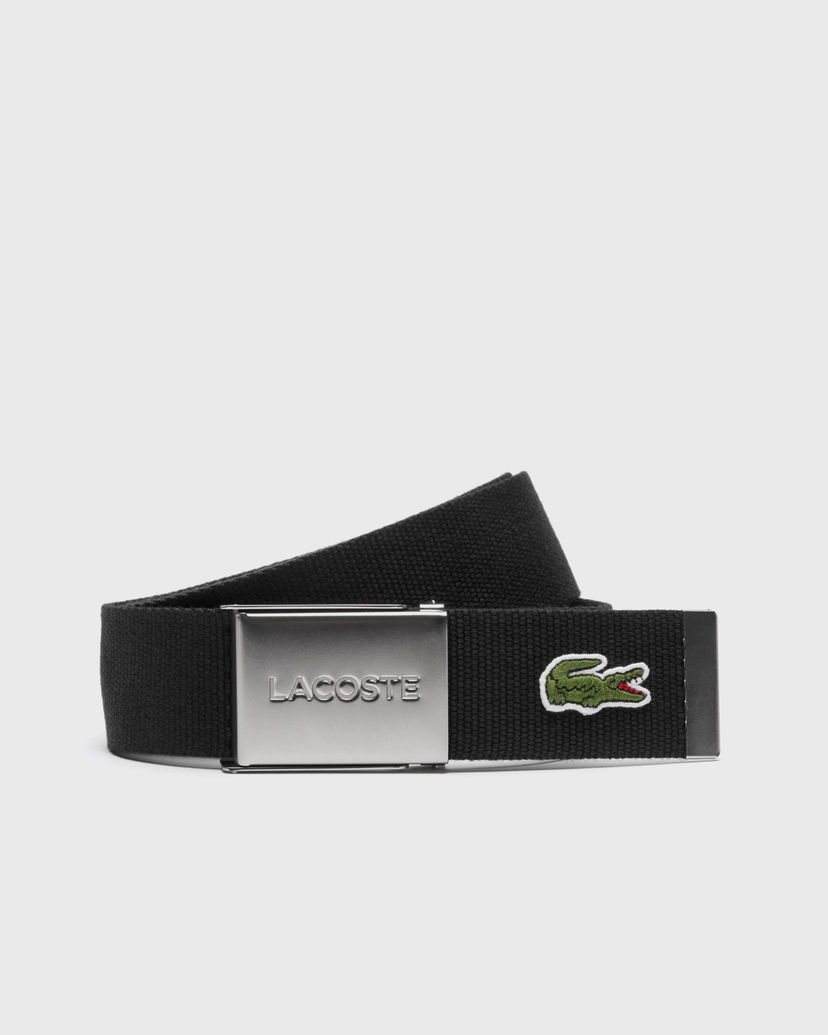 Bälten Lacoste Lacoste 40 Woven Strap Belt 110 CM Svart | RC2012-031