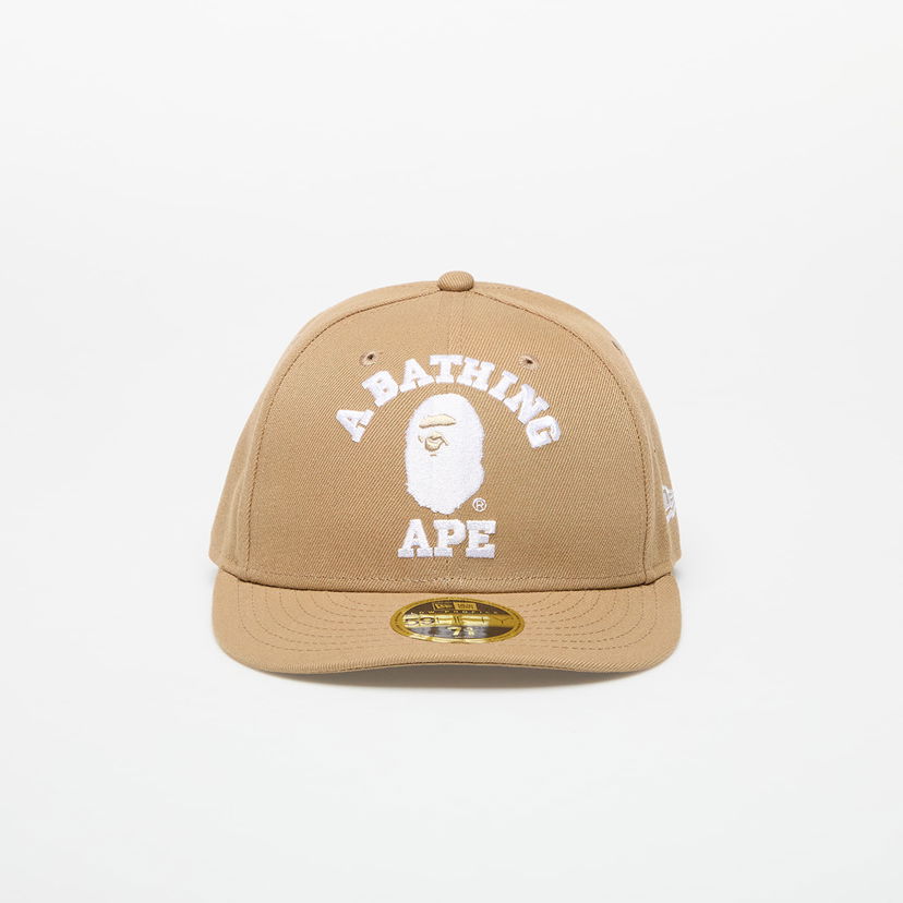 Keps BAPE A BATHING APE x New Era 59Fifty Low Profile Cap Beige | 001CPK231901CBEI