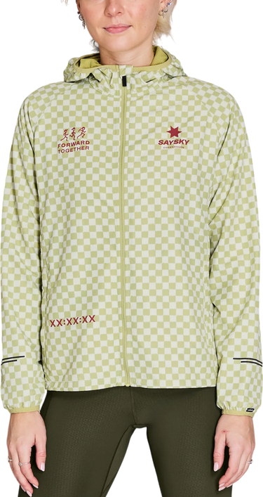 Vindjacka Saysky Saysky Checker Pace Hooded Jacket Grön | nwrja21c1034, 0