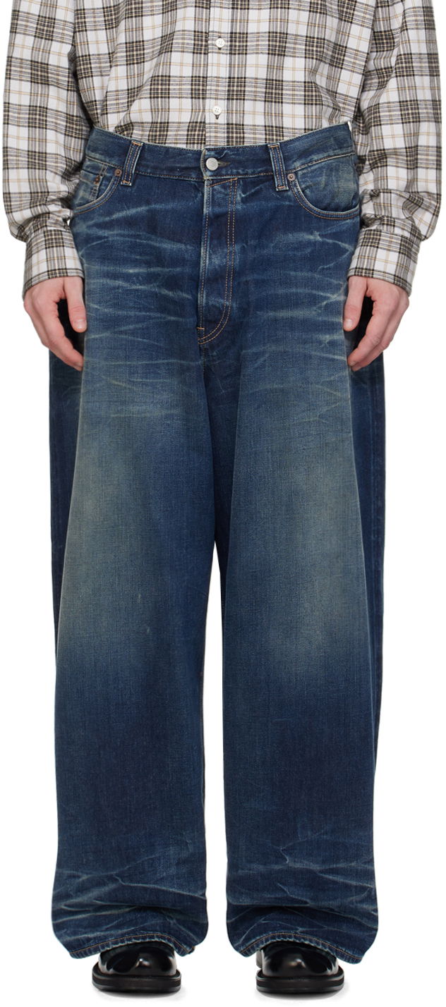 Jeans Acne Studios Super Baggy Indigo Jeans Blå | B00372-