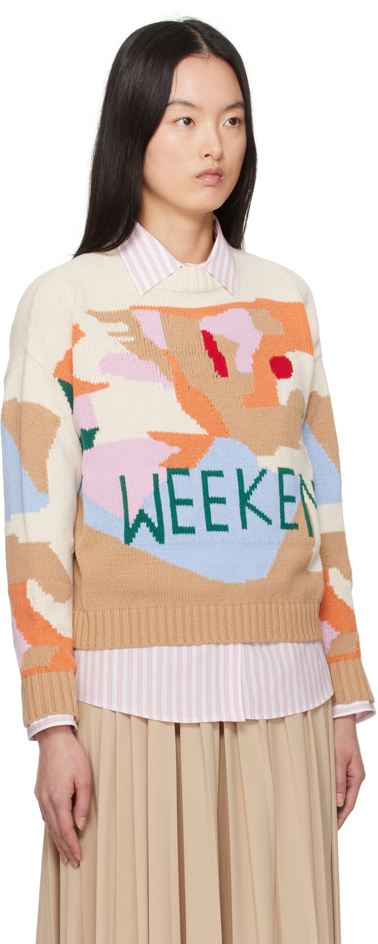 Sweater Max Mara Weekend Max Mara Fabian Knit Sweater Beige | 2515361181600, 1