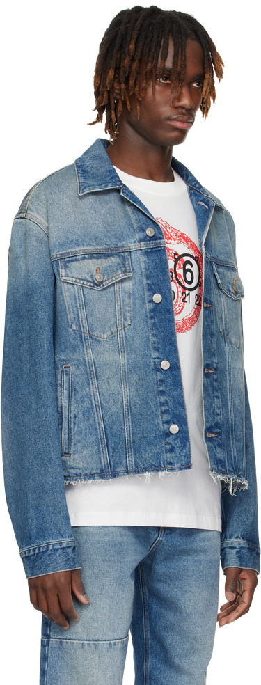 Jacka Maison Margiela MM6 Maison Margiela Sports Denim Jacket Blå | SH0AM0026 M30018, 1