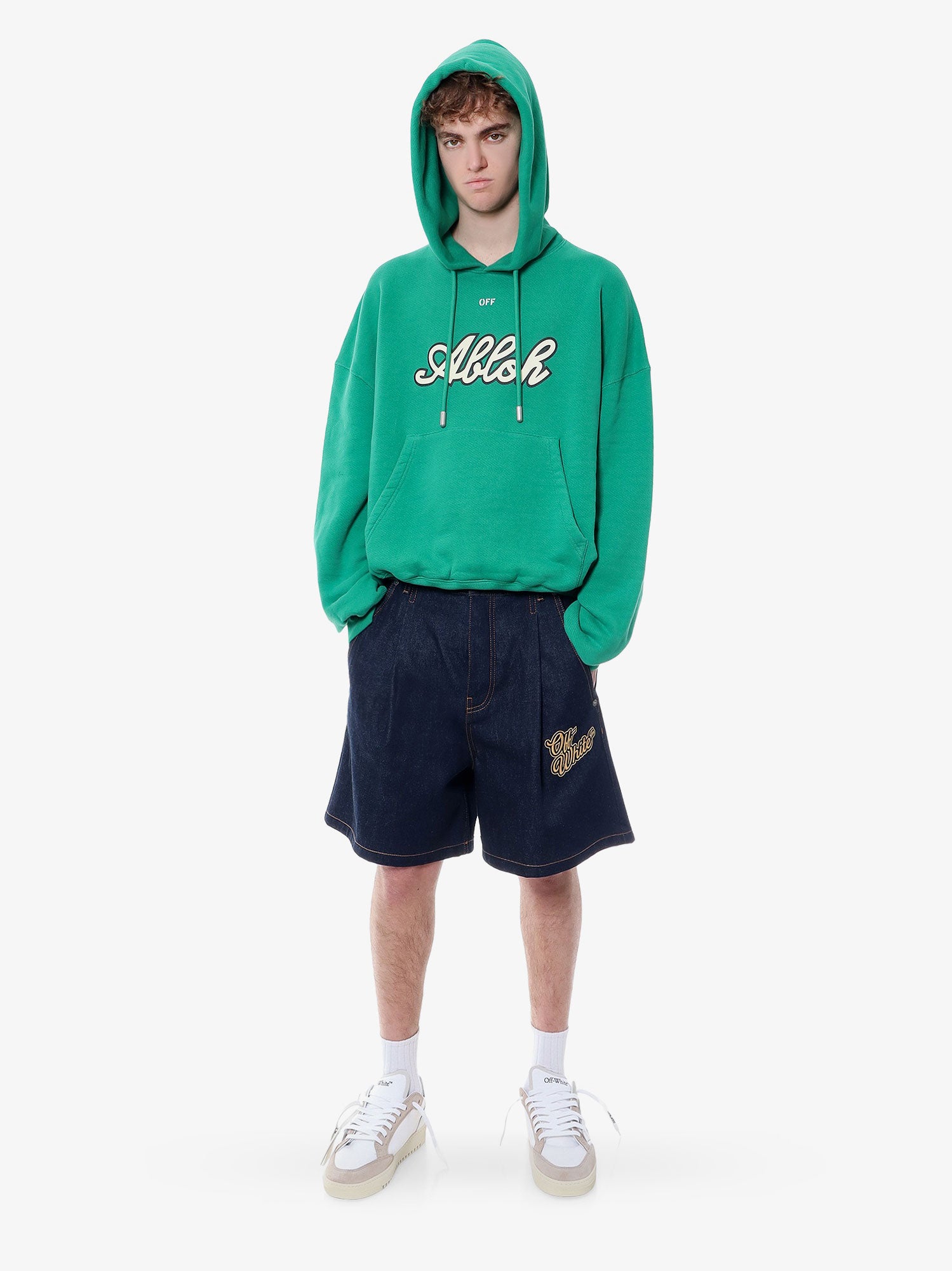 Shorts Off-White BERMUDA SHORTS - OFF WHITE Mörkblå | OMYC021S24DEN0024522, 1