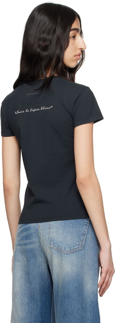 T-shirt Maison Margiela MM6 Maison Margiela Rabbit Print T-Shirt Svart | S62GD0199 M20108, 2