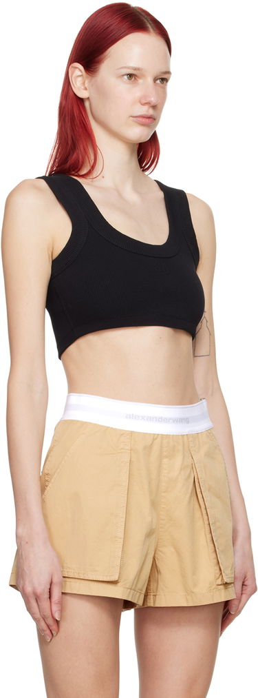Linne Alexander Wang Embossed Camisole Top Svart | 4CC2248102, 1