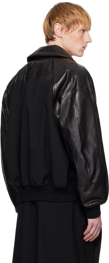 Bomberjacka Jil Sander Jil Sander Padded Leather Bomber Jacket Svart | J21SW0050_J40160, 2