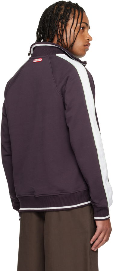 Sweatshirt Casablanca Quarter Zip Laurel Sweatshirt Purpur | M-AW25-JTP-419-01, 2