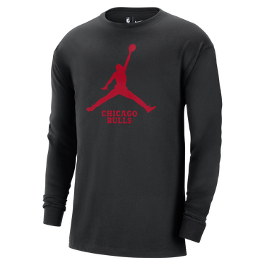 T-shirt Jordan NBA Chicago Bulls Essential Jordan Longsleeve Tee Svart | FN1256-010, 0