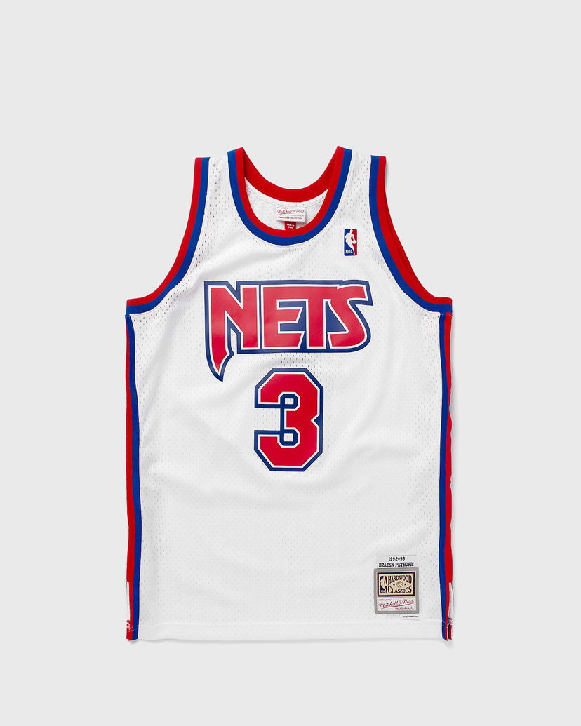 Jersey Mitchell & Ness NBA Swingman Jersey New Jersey Nets 1992-93 Drazen Petrovic #3 Vit | SMJYLG19016-NJNWHIT92DPE