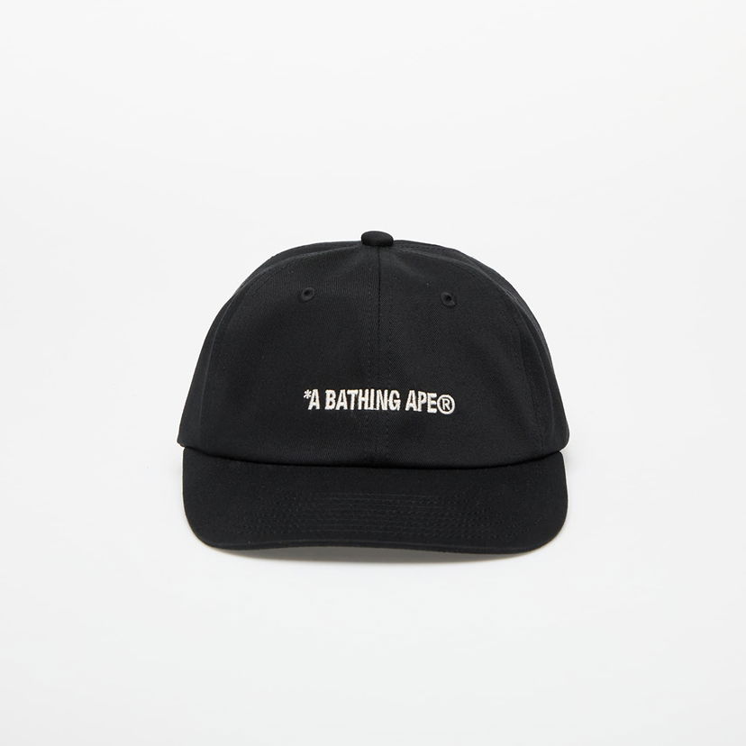 Keps BAPE A BATHING APE Logo Cap Svart | 001CPK801309M BLK