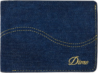 Plånbok Dime Cursive Bifold Denim Wallet Mörkblå | DIMEHO2431IND, 0