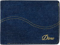 Cursive Bifold Denim Wallet