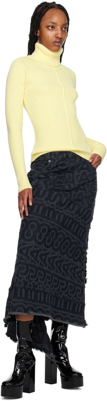 Sweater Marc Jacobs Marc Jacobs Ribbed Turtleneck Sweater Gul | N604W07RE22, 3