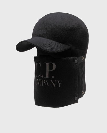 Keps C.P. Company ACCESSORIES KNIT CAP IN EXTRAFINE MERINO WOOL Svart | 17CMAC298A005509A-999, 0