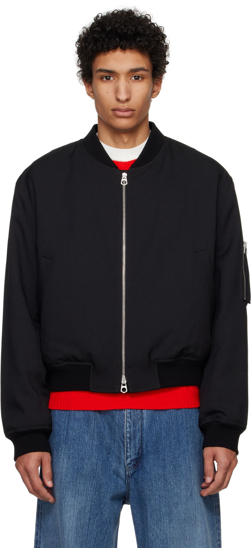 Bomberjacka Jil Sander Jil Sander Padded Bomber Jacket Svart | J22BN0241_J70001