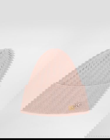 Mössa Dolce & Gabbana Dolce & Gabbana Wide Ribbed Knitted Hat Rosa | LBKH94JDVDQF0991, 2