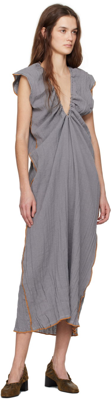 Klä Baserange Baserange Max Draped Maxi Dress Grå | DRMX-LC-SP25, 3
