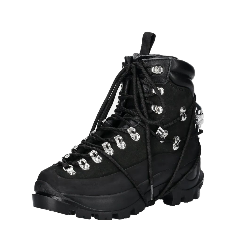 Sneakers och skor HELIOT EMIL Black Leather Hiking Boots Svart | HE.17.024.BLK01