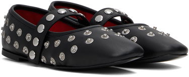 Sneakers och skor Stella McCartney Stella McCartney Ryder Popper-Studded Ballerina Flats Svart | 810473W1IL0, 3