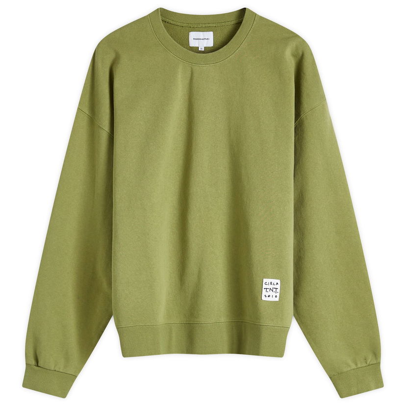 Sweatshirt thisisneverthat TNT Faded Crew Sweatshirt Grön | TN243TSWCW03-MOSS