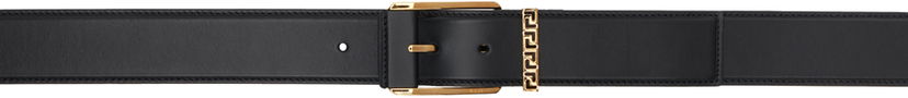 Bälten Versace Accent Leather Belt Svart | DCU8241_DVTP1