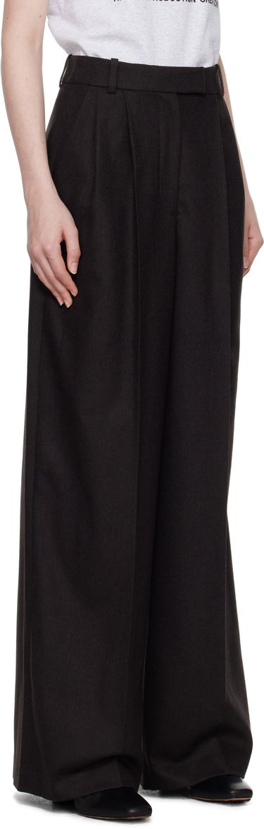 Byxor A.P.C. Anastasia Barbieri Edition Valesca Wide Leg Trousers Svart | WOARX-F08481, 1