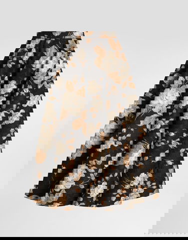 Kjol Dolce & Gabbana Dolce & Gabbana Vintage Rose-Print Brocade Midi Skirt Svart | F4C6FTFSTBRHN5QQ, 0