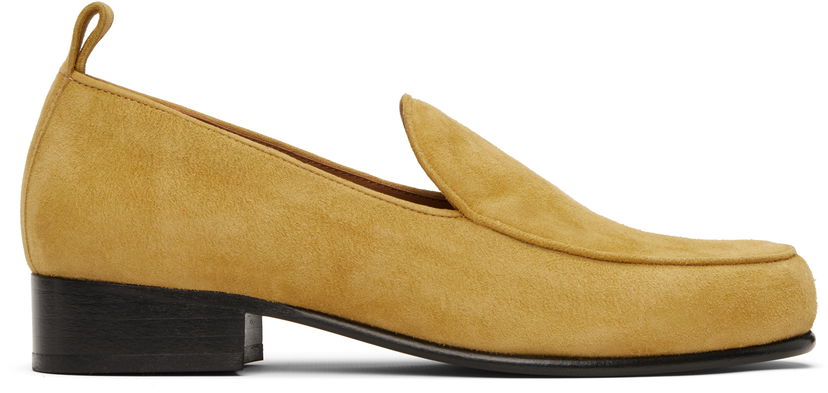 Skovård BY FAR BY FAR Alfred Suede Loafers Gul | MWFFC023KL007BR052PL