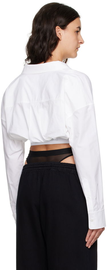 Skjorta Alexander Wang Alexander Wang Layered Cropped Shirt Vit | 4WC4231417, 2