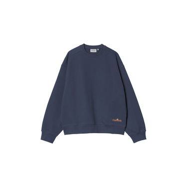 Sweatshirt Carhartt WIP Label Script Sweatshirt Blå | I034429_7, 2
